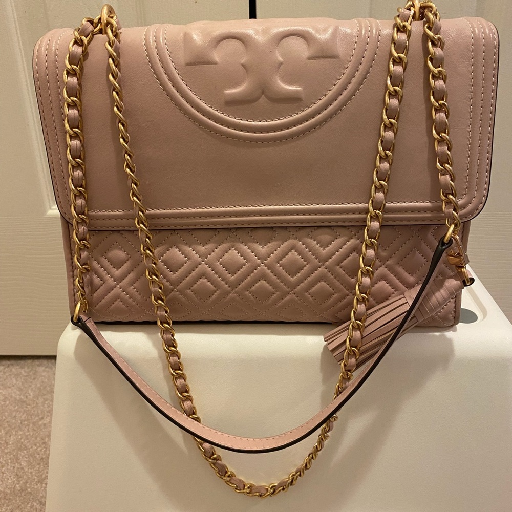 Tory Burch Fleming pink shoulder bag/ crossbody